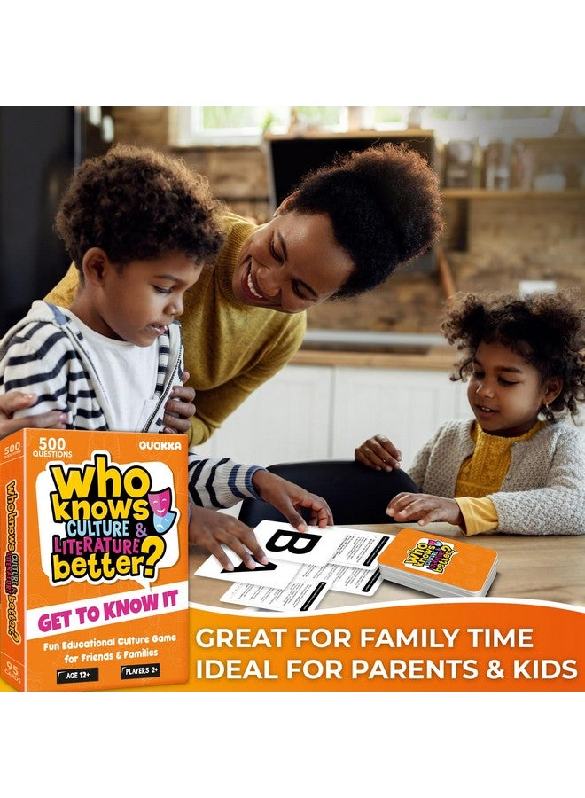 QUOKKA Board Games for Kids 8-12 and Family - Educational Card Game for Kids Age 12+ - Who Knows Culture and Literature Better? - 500+ Questions - Trivia for Family Game Night and Travel Fun - Image 4