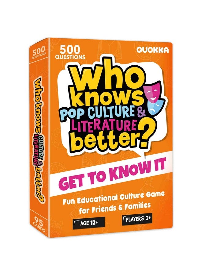 QUOKKA Board Games for Kids 8-12 and Family - Educational Card Game for Kids Age 12+ - Who Knows Culture and Literature Better? - 500+ Questions - Trivia for Family Game Night and Travel Fun - Image 1