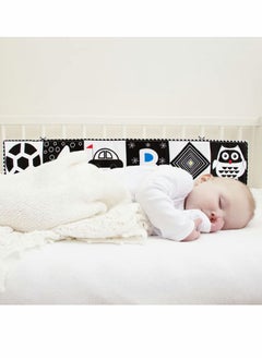 NIBEMINENT Black and White Cloth Books - High Contrast Baby Book for Early Education, Infant Tummy-time Mat, Three-Dimensional Can Be Bitten Tear Not Rotten Paper 0-3 Years Old Toys  - Image 4