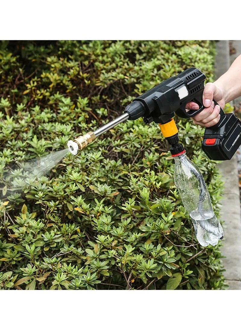 DubaiGallery 12V Portable High Pressure Washer Machine 15A 30Bar Cordless Washer With Foam Generator Nozzle Water Pump Auto Garden Sprayer Handheld Wireless Pressure Washer  - Image 2