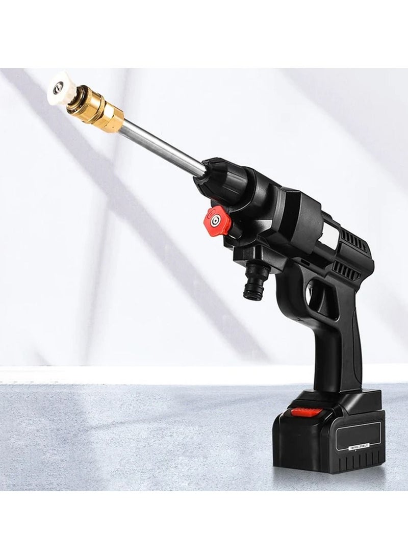 DubaiGallery 12V Portable High Pressure Washer Machine 15A 30Bar Cordless Washer With Foam Generator Nozzle Water Pump Auto Garden Sprayer Handheld Wireless Pressure Washer  - Image 1