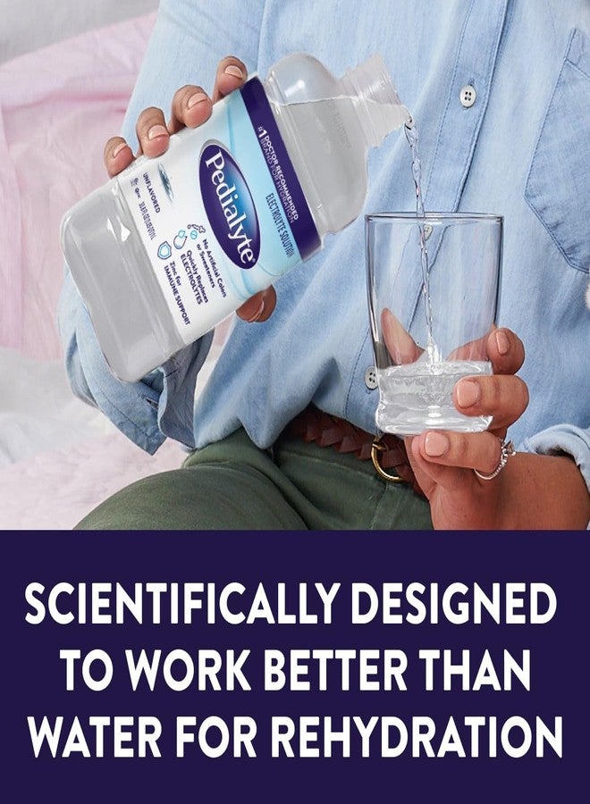 Pedialyte Electrolyte Drink, Hydration Drinks for Kids & Adults, Unflavored, 1 Liter, Pack of 4 - Image 4