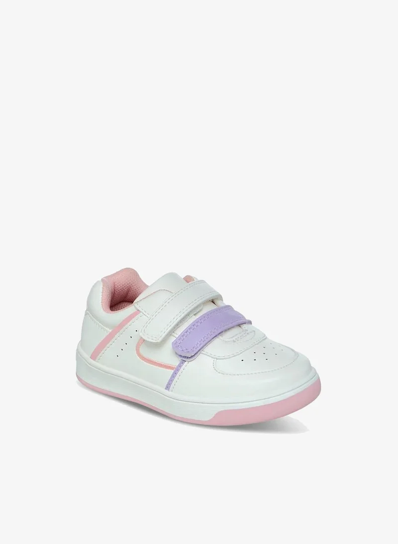 Barefeet Panelled Sneakers With Hook And Loop Closure