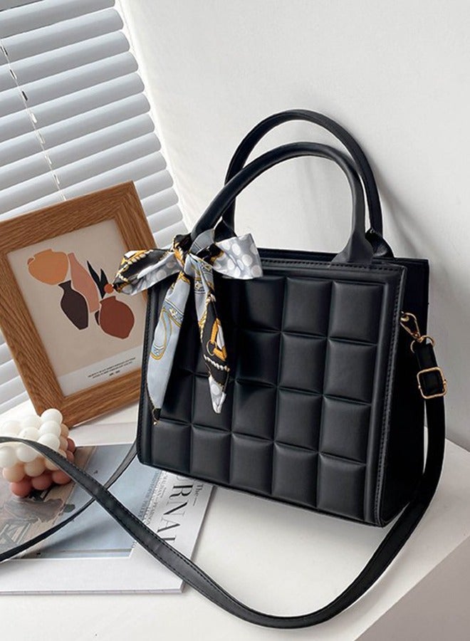 Women's Fashion Handbags - Multifunctional Shoulder Bag with Zipper Lightweight and Durable PU LeatherNew Trend Fashion Crossbody Bag Fashion Women's Handle Shoulder Bag - Image 1
