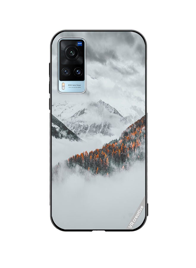 VR CREATIVE Protective Case Cover For Vivo X60 Frosted Orange Design Multicolour - Image 1