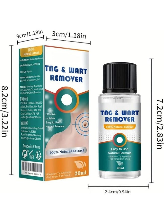 SOL LORA Natural & Safe Wart and Mole Remover Liquid - Salicylic Acid Fast-Acting Formula for Plantar Warts, Skin Tags, Corns & Callus Removal, Pain-Free Scar-Free Treatment - Image 5