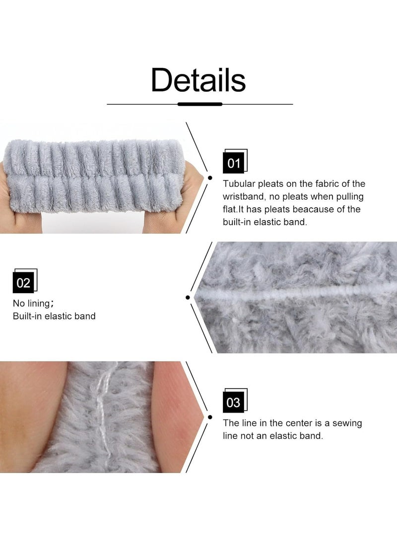 Loquat 3PCS Spa Headband  Wristband Set - Face Wash and Skincare Accessories - Image 2