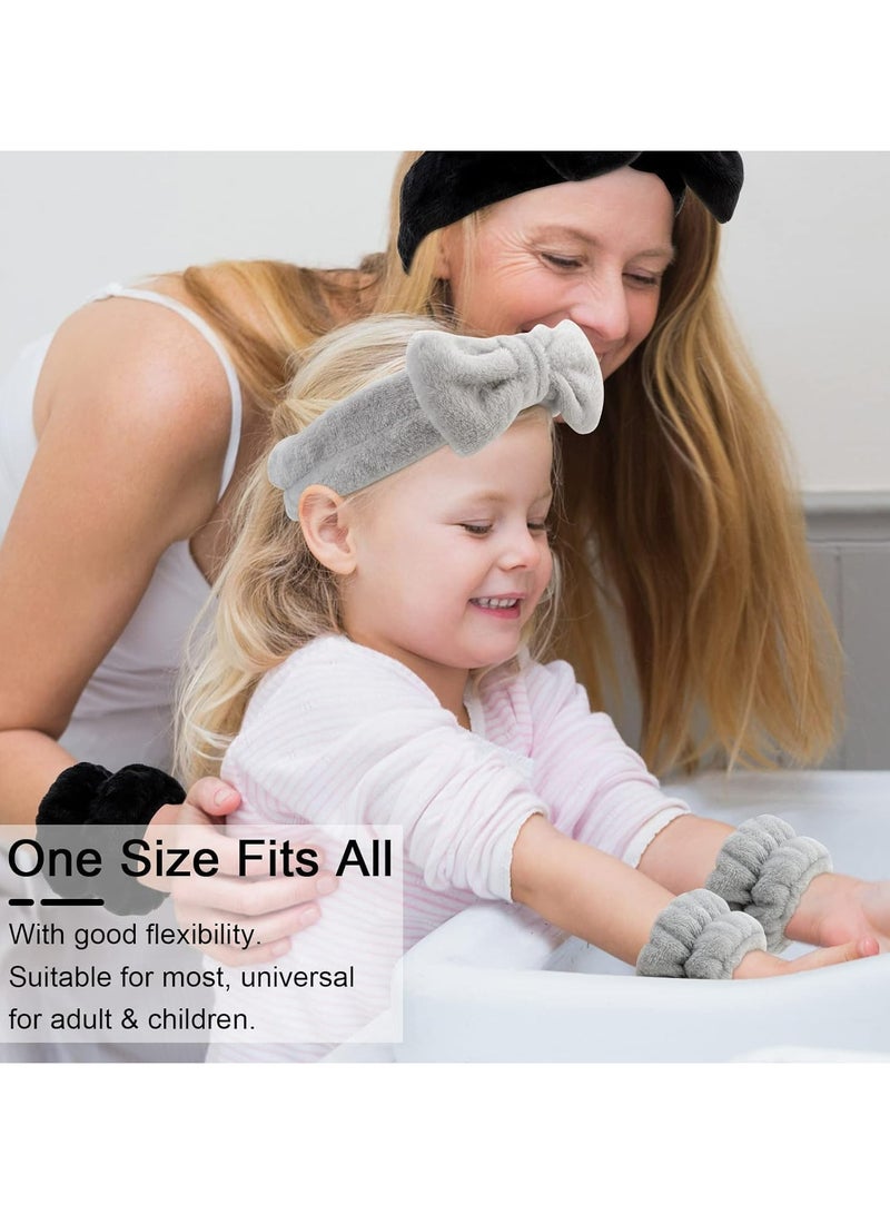 Loquat 3PCS Spa Headband  Wristband Set - Face Wash and Skincare Accessories - Image 3