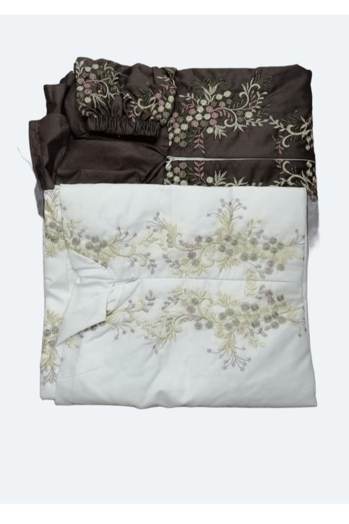 2 embroidered cotton prayer shawls, very soft and comfortable, includes a veil, covers the entire body, one size fits all