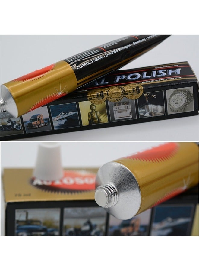 Autosol Metal Polish Paste, Metal Rust Remover, All-Purpose Metal Cleaner, for Home, Bicycle, Boat and Car Cleaning, Alloy Wheel Cleaner 75ML - Image 5
