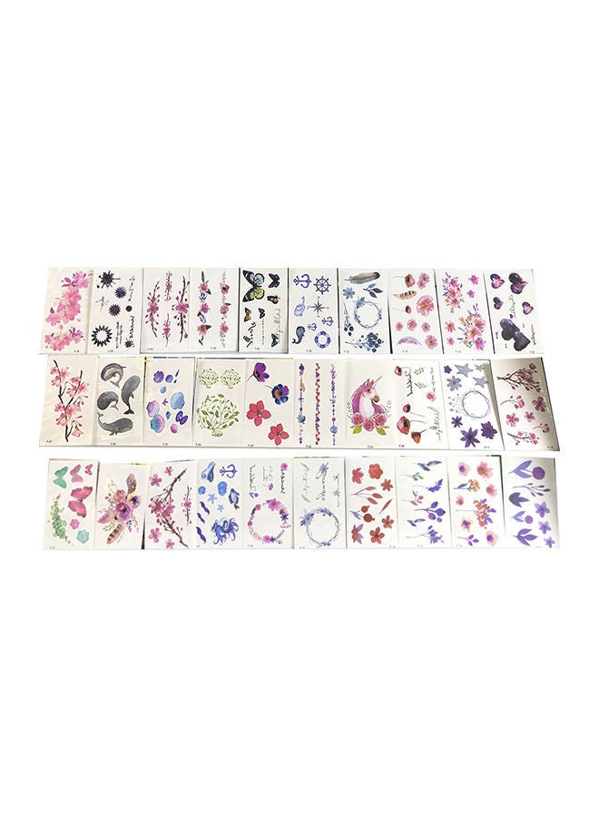 نيبمينينت مجموعة ملصقات تاتو مؤقت مكونة من 30 قطعة متعدد الألوان - Image 1