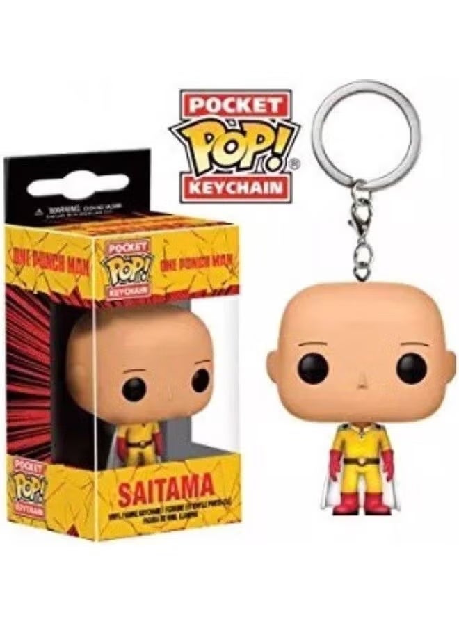 Funko Pop! Keychain Saitama Novelty Keyring - Image 1