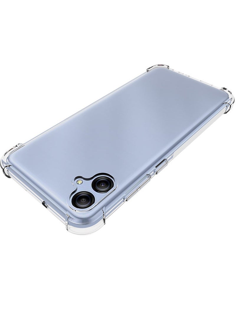 Samsung Galaxy A04e Case Cover with Clear TPU Four Corners Airbags Anti-Scratch Protective Back Cover Transparent Soft Duty Shockproof Protector Anti-Dust Comfortable Protection - Image 5