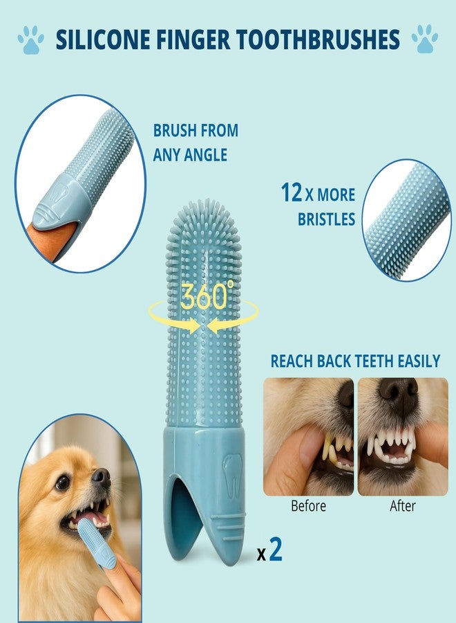 ENUKYCOM Double-Sided Pet Dog Cat Brush for Detangling Deshedding & Removing Small Mats plus Rubber Dog Bath Brush for Grooming, Shedding, Massage & Skin Care Brush - Best Pet Detangler Brushes - Image 5