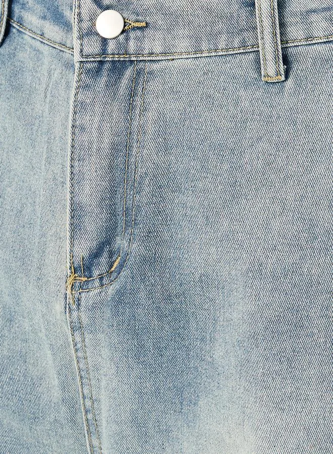 ستايلي Acid Washed Mid Rise Regular Fit Jeans