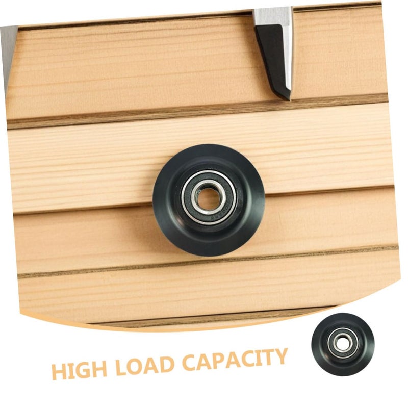 2pcs Black U Groove Barn Door Roller Wheels Sliding Door Pulley For Wardrobe Track Hardware - Image 4
