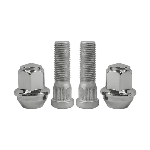 Mysttoo 4PCS M14x1.5 Chrome Wheel Lug Stud Nut Set Compatible with 2015-2023 Ford Mustang Explorer Edge Fusion GT/Lincoln Continental MKZ MKX Aviator Nautilus 611-007 ACPZ1012D ACPZ1012M - Image 1