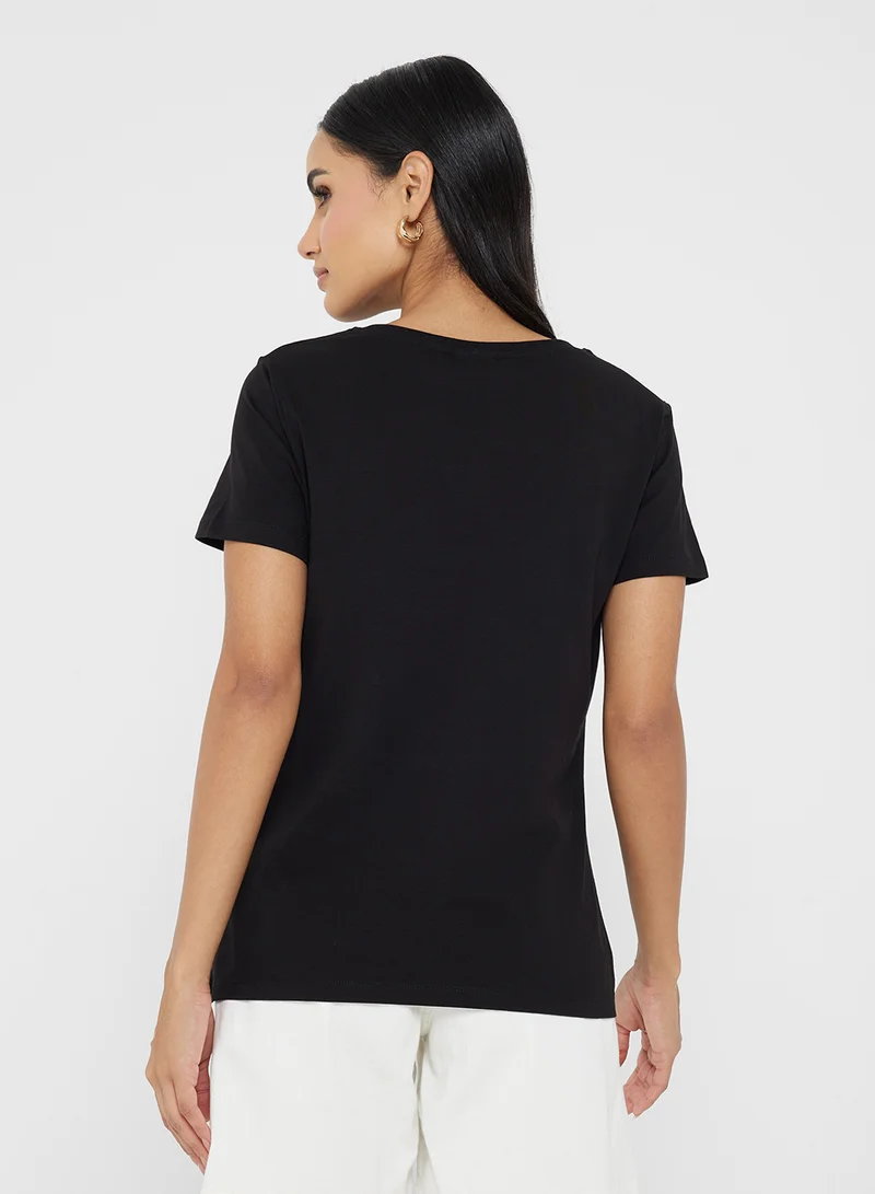 GUESS Colette Mid Organic Stretch T-Shirt