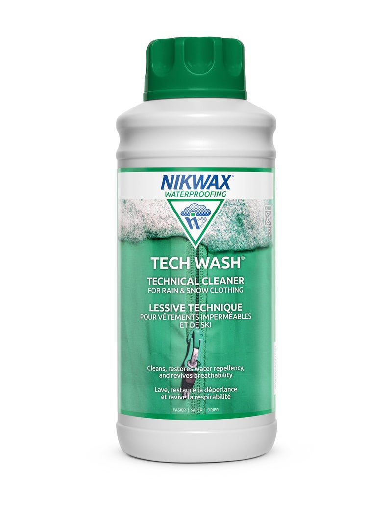 Nikwax Tech Wash 34 fl. oz Tech Wash Technical Cleaner for Jackets and Outerwear, Restores Waterproofing in Rain, Ski, and Snow Gear, Safe for Gore-Tex and DWR - Image 1