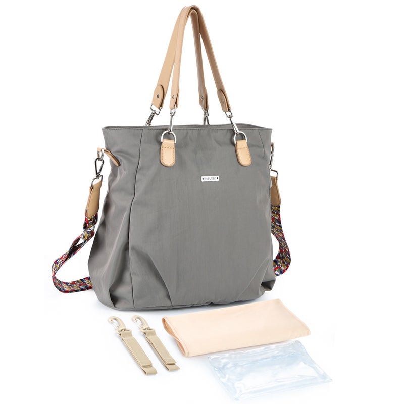 Insular 10084 Multi-functional Diaper Bag Water-proof Nylon Baby Backpack with 9 Independent Pockets & Internal Compartment Design Lightweight And Portable - Image 1