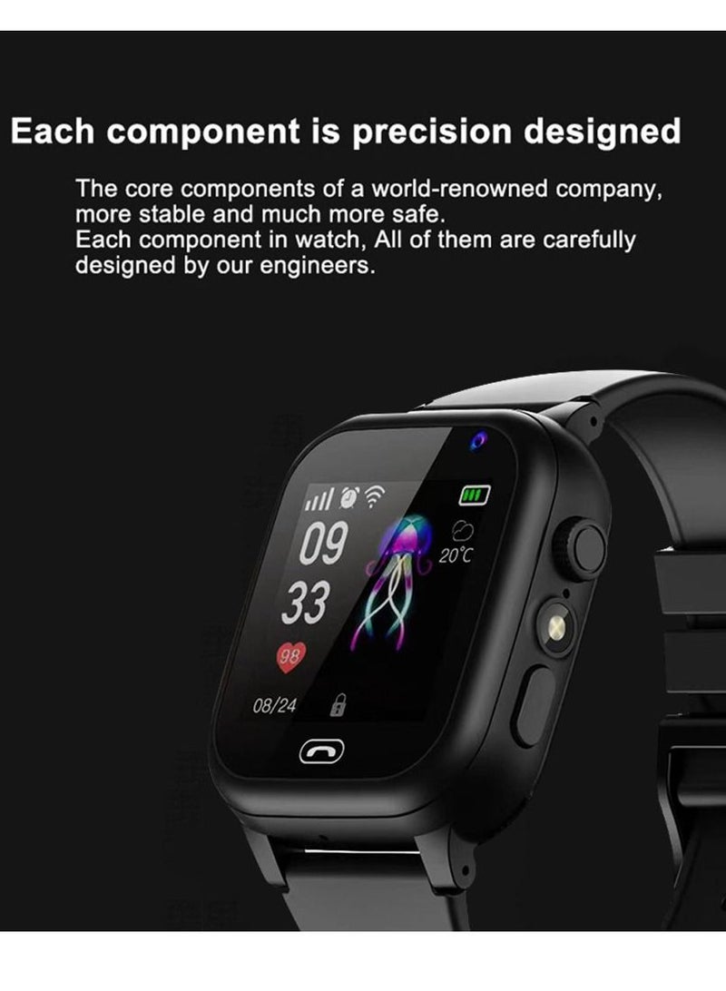 Arabest Children's Smart Watch,Locator,Large Screen Sports Watch,Silicone Material,Suitable for Gifts for Children(Pink)  - Image 4