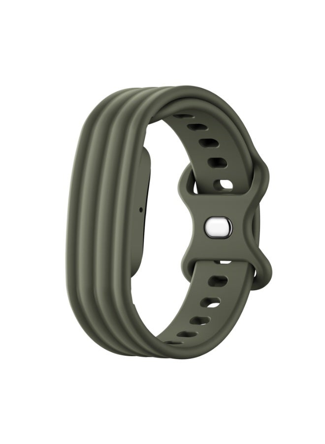 Band compatible with Google Fitbit Air ，Monochrome silicone butterfly buckle strap, Made of silicone material, Weighing 20g，Integrated style，Easy installation，Stain resistant and durable - Image 1