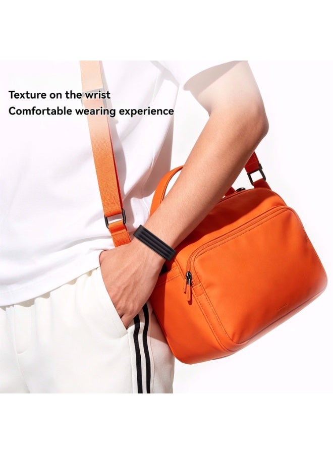 Band compatible with Google Fitbit Air ，Monochrome silicone butterfly buckle strap, Made of silicone material, Weighing 20g，Integrated style，Easy installation，Stain resistant and durable - Image 4