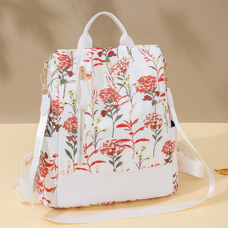 Literary Backpack For Women, High-End, Fresh And Lightweight, Niche Women'S Bag, Casual Large-Capacity Design Commuter Backpack - Image 1