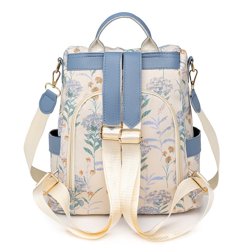 Literary Backpack For Women, High-End, Fresh And Lightweight, Niche Women'S Bag, Casual Large-Capacity Design Commuter Backpack - Image 4