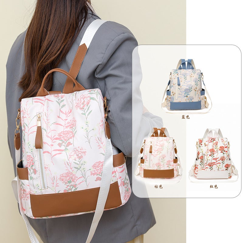 Literary Backpack For Women, High-End, Fresh And Lightweight, Niche Women'S Bag, Casual Large-Capacity Design Commuter Backpack - Image 3
