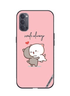 VR CREATIVE Protective Case Cover For Oppo Reno4 Pro 5G Smile Always Design Multicolour  - Image 1