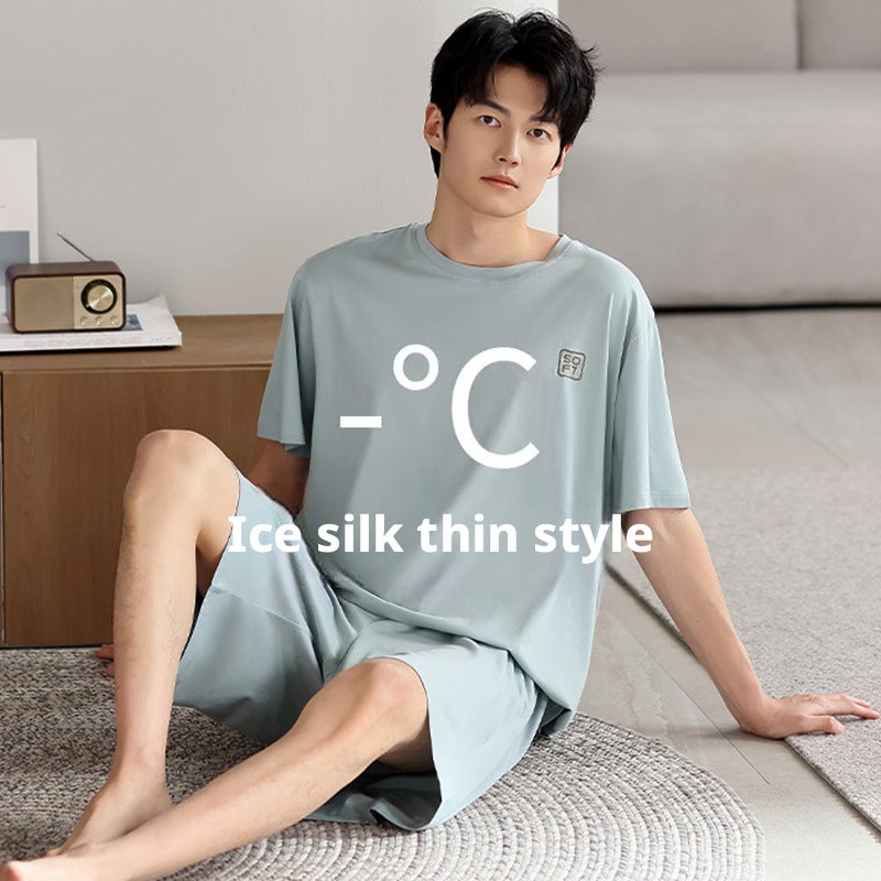Men's Modal Pyjama Set Short Sleeve & Shorts for Summer - Image 1