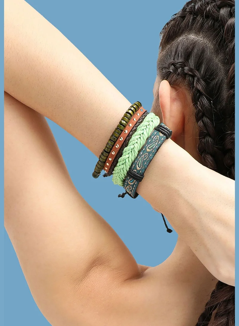 SOHI Trendy Casual PU Leather Designer Bracelet For Women
