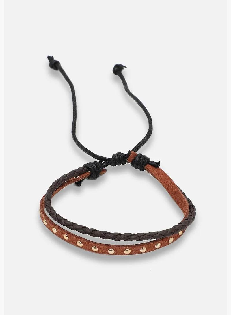SOHI Trendy Casual PU Leather Designer Bracelet For Women