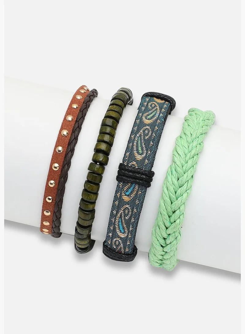 SOHI Trendy Casual PU Leather Designer Bracelet For Women