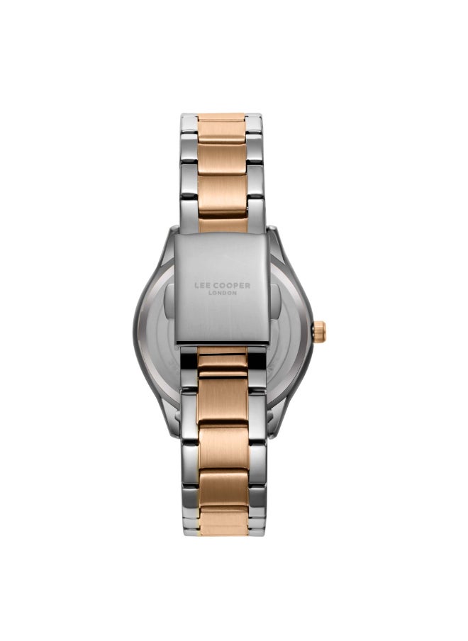 Lee Cooper Women'S Watch, Analog Display And Metal Strap - Lc08011.530, Two Tone  - Image 4