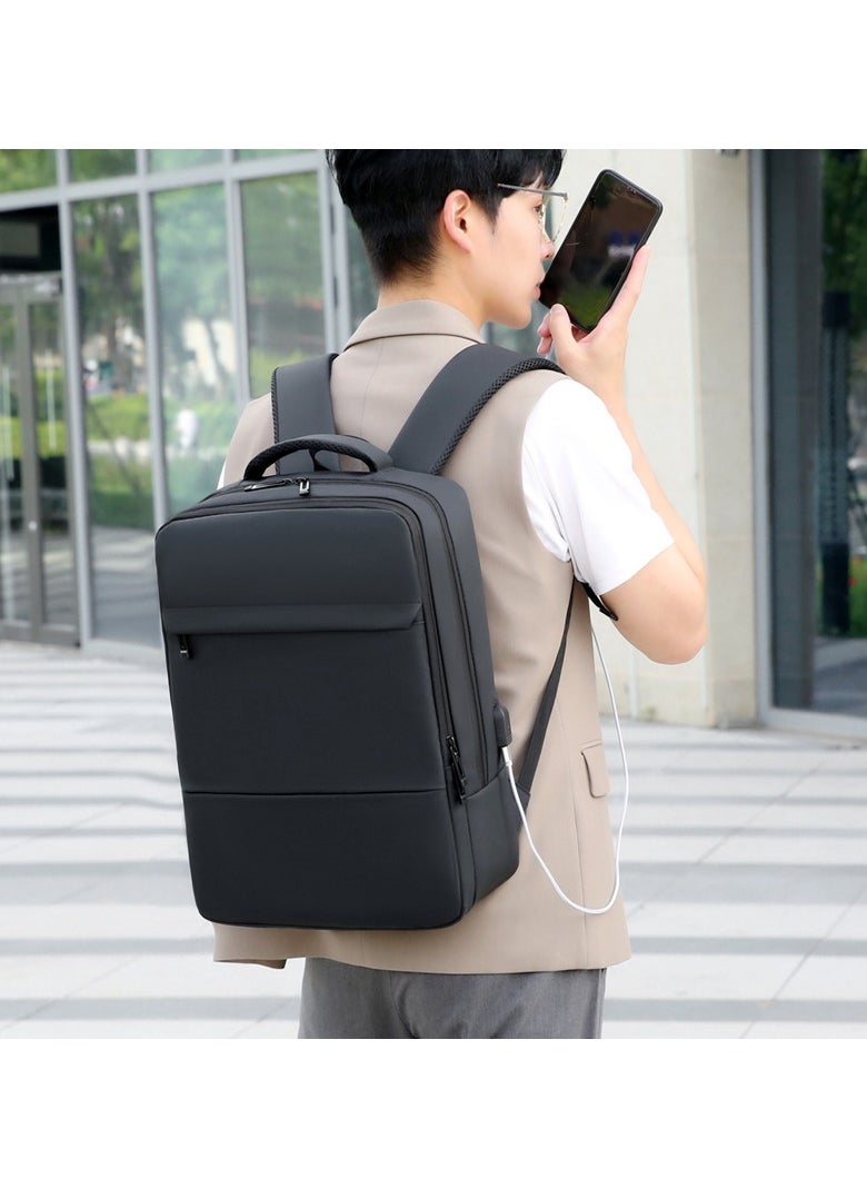 Generic 3611 Laptop Backpack, Waterproof Backpack, Large Capacity Backpack for Business Travel, Multiple Compartments, Black  - Image 2