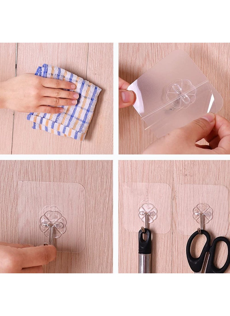 Generic Radhika Creation Wall Hook Door Hook Heavy Duty Sticky Hooks for Hanging Robe Pack of 10  - Image 3