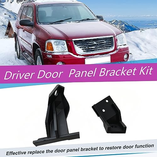 Zyklonix Door Panel Bracket Front and Rear Left Driver Side for 20022009 GMC Envoy Ascender 20032008 Saab 97x 20052009 Driver 1 Pair - Image 3