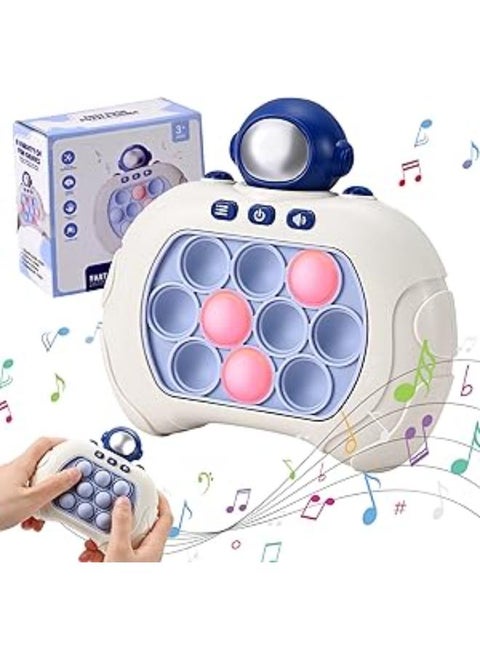 Towwoo Quick Push Game, Pop It Fidget Electronic Sensor Game, Silicone Toy for Boys and Girls, Unique Puzzle Pop Bubble Game Machine Gift for Children and Adults (F)