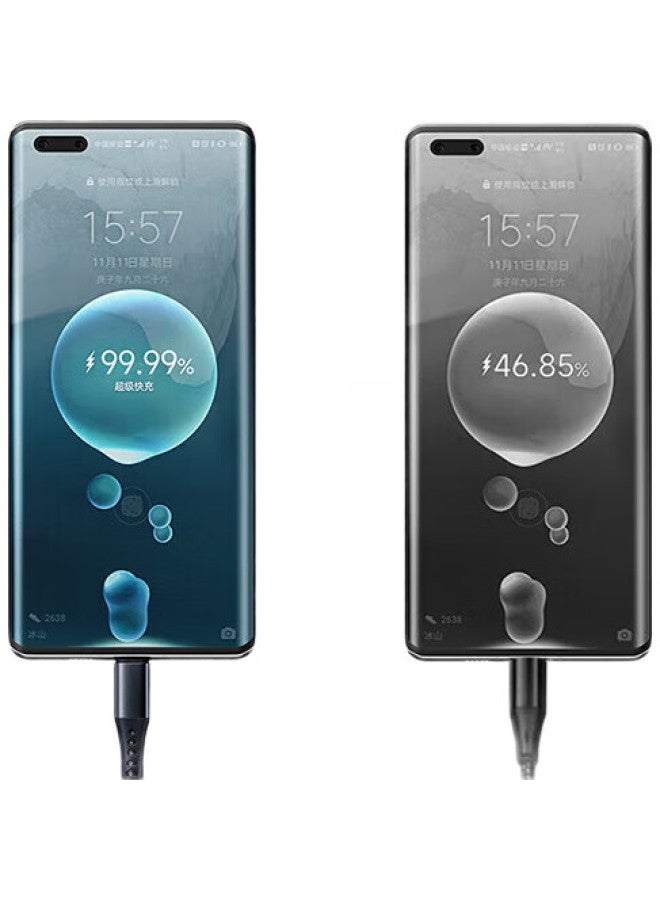 Kovol Upgraded Core 3-In-1 5A Fast Charging 88W Data Cable For Huawei Xiaomi Type-C Android Phones Charging Cable For Apple 14/Oppo/Iphone One-To-Three - Image 2