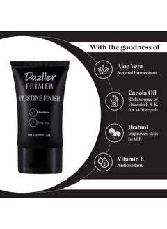 DAZLLER Primer Pristine Finish, 30G - Seamless Blending, Enriched With Natural Extracts & Vitamin E, Long-Lasting, Non-Tinted, Suitable For All Skin Type  - Image 4