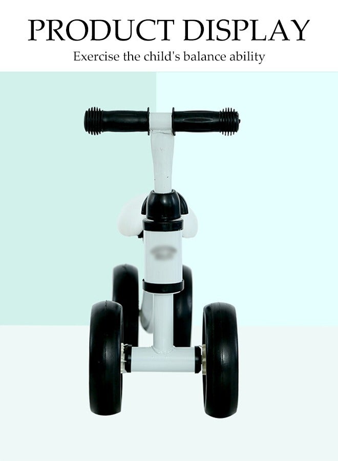 DUNISO دراجة توازن للأطفال بأربع عجلات، سكوتر بدون دواسات للأطفال، لعبة دراجة داخلية وخارجية، مقاومة للماء ومضادة للسقوط، مريحة ومتينة، مناسبة للأطفال من عمر 1 إلى 3 سنوات - Image 5