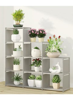 MIXDE Cube Storage 9 Cubes Closet Storage Shelf DIY Wall Cabinet Bookshelf Plastic Square Storage Rack Suitable for Bedroom Living Room Office  - Image 2