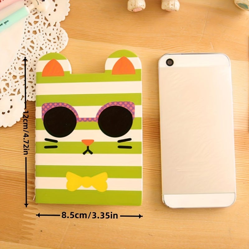 Set Of 4 Animal Themed Pocket Notebooks Mini Notepads Softcover Creative Gift - Image 3