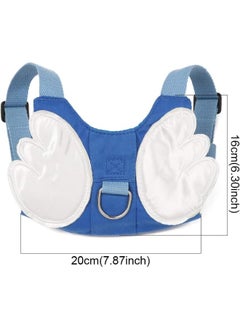 Snowie Soft Baby Toddler Anti-Lost Belt Safety Walking Harness Reins With Leash Kids Assistant Strap Wings For 1 To 3 Year Blue  - Image 5
