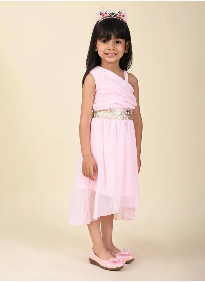 LILPICKS Pink Girls Wear Dresses