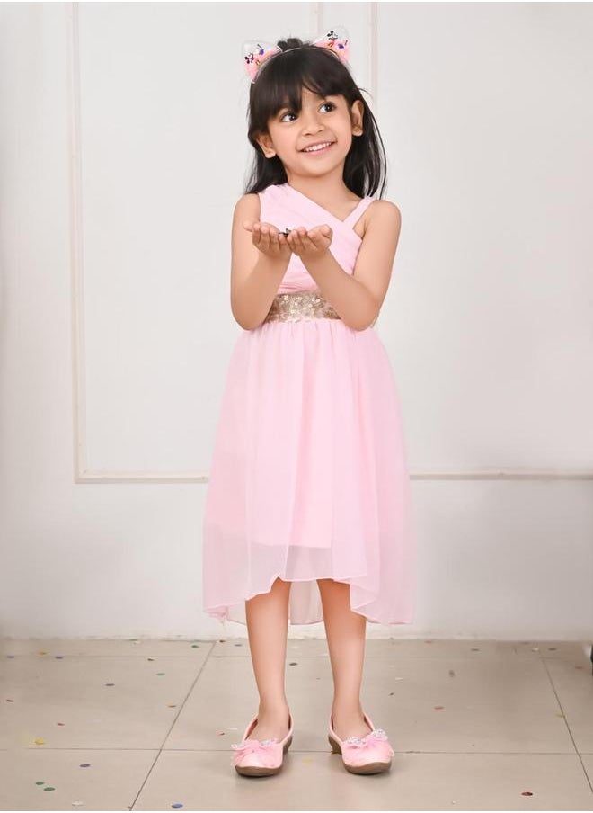 LILPICKS Pink Girls Wear Dresses  - Image 4