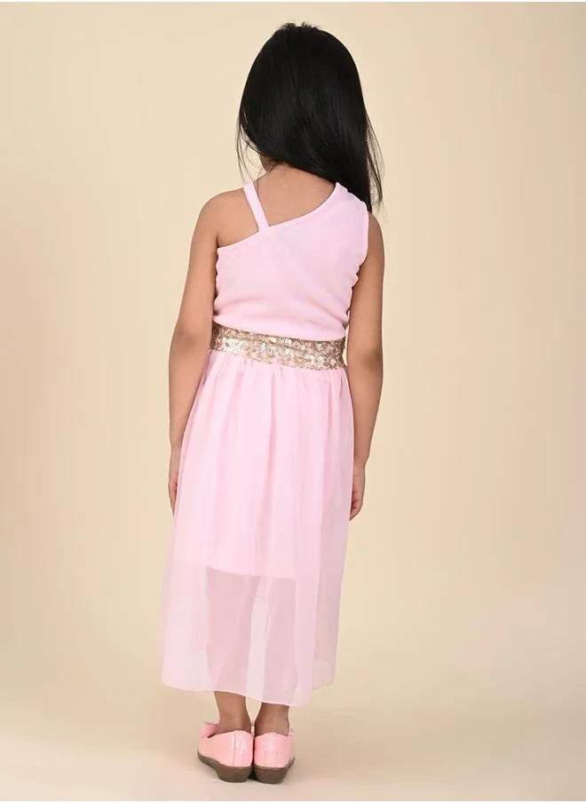 LILPICKS Pink Girls Wear Dresses