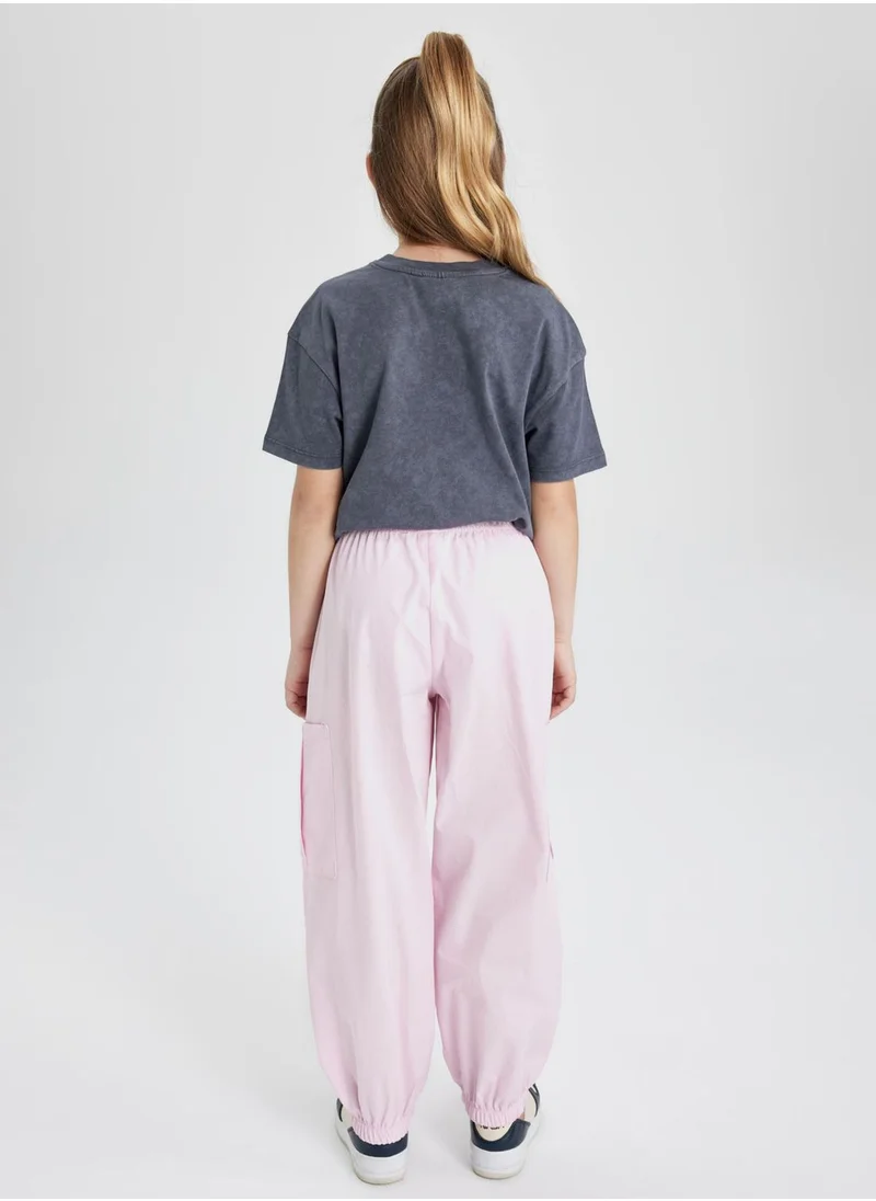 DeFacto Girl Parachute Cargo Cotton Trousers